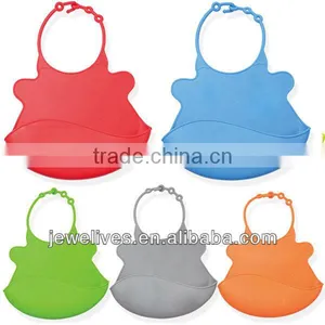 Wholesale Silicone Bibs With Crumb Catcher thumbnail-1