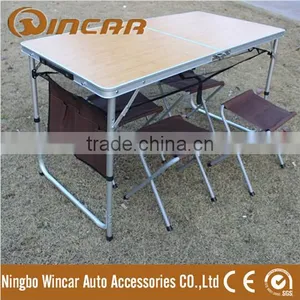 Foldable FOLD-UP Picnic MDF Camping Table Stools for BBQ thumbnail-1