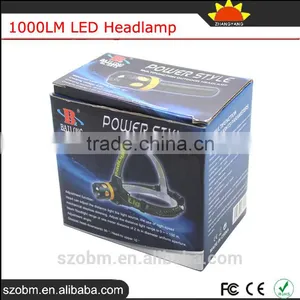 OEM XML-T6 LED Dimmable Zoom 1000 Lumen Frontal Head Torch Light Powerful Headlamp thumbnail-6