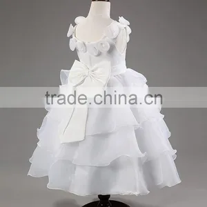 Retail Children Girls Frock Girl Party Dress Baby Princess Tutu Dress Baptism Rose Collar Baby Girls Gauze Christening Dresses thumbnail-4
