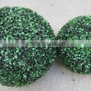 50CM Artificial Topiary Grass Ball Boxwood Buxus Ball Dark Green thumbnail-1