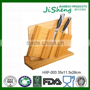 High Quality Anti-bacteria Bamboo Kitchen Wood Knife Rest for Sales thumbnail-1