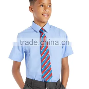Custom Made Cotton Middle School Uniform Shirts thumbnail-1