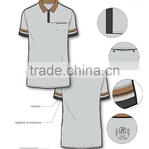 Italy Design Services for Men's Hidden Pocket Polo Shirt ODM thumbnail-1