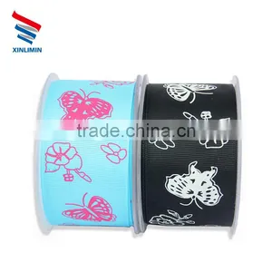 High Quality Custom Logo Designs Printerd Cute Character Grosgrain Ribbon thumbnail-1