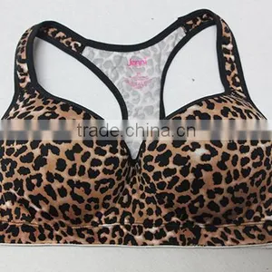 Women Padded Sports Bra/jacquard Printing Sports Bra thumbnail-1