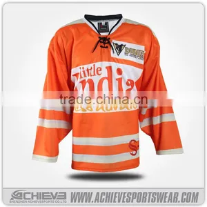 Super Great Red Mens Custom Sublimated Ice Hockey Jersey Shenzhen thumbnail-4