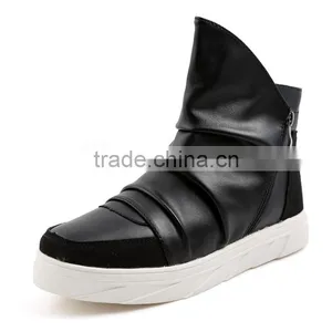 High Quality White Casual Shoes Fashion Brand China Factory, Adults Lace up Casual Leather Shoes Sneakers Sample for Men Women thumbnail-2