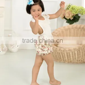 Baby Girl Bubble Romper Lace Romper For Infant Cute Kids Clothes thumbnail-6