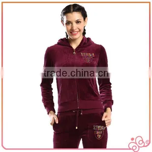 Comfortable Fitness Velour Sportwear for Women, Korean Wholesale Fitness Clothing thumbnail-1