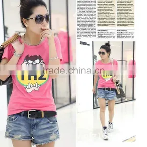 Print Custom Fashion Ladies Basic T-shirt Design Wholesale China Cabbage Price Come on thumbnail-6