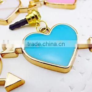 OEM Fashion 2d/3d Heart Cell Phone Earphone Anti Dust Plug for Iphone/Samsung/htc/ipad thumbnail-4