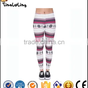 New Arrival Sublimated Polyster Spandex Striped Legging Customized Design Yoga Pants Wholesale thumbnail-1
