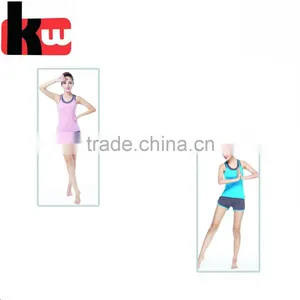 2017 New Women Yoga Set Sports Suits 3 Pcs Female Short-sleeved Summer Fitness thumbnail-3