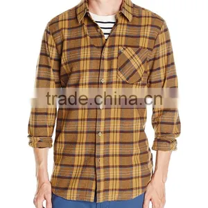 Men's Fashion Style Flannel Shirts Wholesale From OEM Garments Factory thumbnail-3