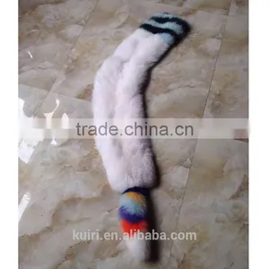 Long Luxurious Luxury Real Hair the Whole Skin Fight Color Fox Fur Scarf Collar Winter New Wild Thick Fur Fox Fur Tail Shawl thumbnail-4