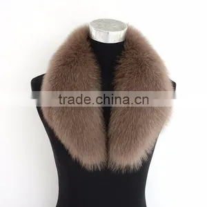 Myfur Pure White Elegant Wholesale Genuine Fox Body Fur Collar for Garment thumbnail-3
