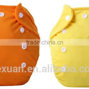 Plain Woven Color Snaps Bamboo Charcoal Inner Baby Cloth Nappy thumbnail-4
