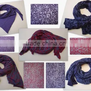Designer Scarves With Burn Out Effect thumbnail-1