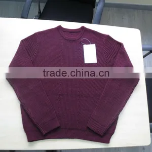 Purple Fancy Oullover Casual Men Knitted Sweater Men thumbnail-1