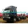 Sinotruk HOWO 8x4 Heavy Cargo Trucks / Diesel Box Stake Truck , Black thumbnail-1