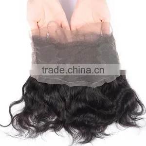 360 Lace Frontal Closure With Baby Hair Body Wave Virgin Brazilian Hair Around Lace Closure thumbnail-2