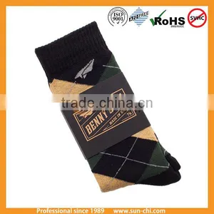 Argyle Sport Socks, Military Green Cotton Army Socks, Tube Cartoon Socks thumbnail-1