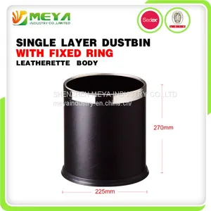 Recycle Metal Indoor Rubbish Garbage Waste Bin Trash Can With Fixed Rings thumbnail-3
