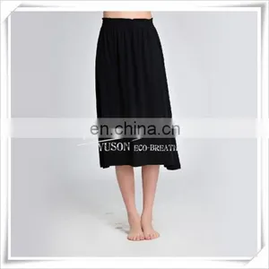 Ladies' Bamboo Knee Length Knitting Silky Soft Skirt Green Material New Tech. thumbnail-4