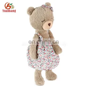 ICTI Manufacturer Plush Fluffy Stuffed Bear With Skirt thumbnail-2