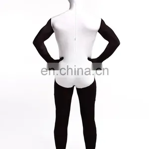 Black & White Chinese Panda Spandex Lycra Zentai Suits Animal Cosplay Costume thumbnail-3