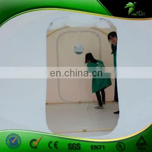 Transparent and White Outdoor Inflatable Bubble Tent With 2 Tunnels , Inflatable Clear Dome Camping Tent thumbnail-5