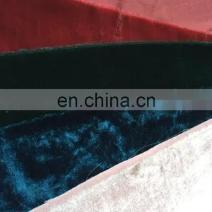 China Direct Textile Factory Short Piles Plush Fabric, Velour Fabric, Silk Velvet For Garment thumbnail-1