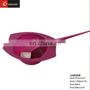 2016 PROFESSIONAL PLASTIC Hair Salon Plastic Hair Dye Brush and Bowl Set thumbnail-1