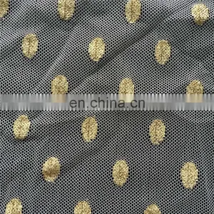 Newly Oval Dot Nylon Spandex Metallic Mesh Fabric thumbnail-1