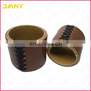 Custom Real Brown Leather Grips For Handle Bars of Bicycle thumbnail-1