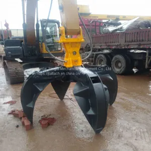 Rotating Orange Peel Grapple for Excavator thumbnail-3