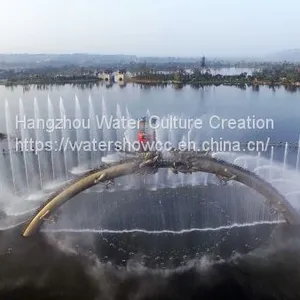 Fountain Show Musioc Dancing Fountian LED Show Fire Show in the River or Lake thumbnail-1