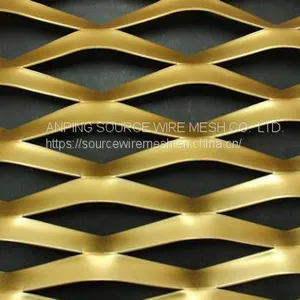 Aluminum Expanded Metal Facade Mesh With Various Colors and Hole Shapes thumbnail-4