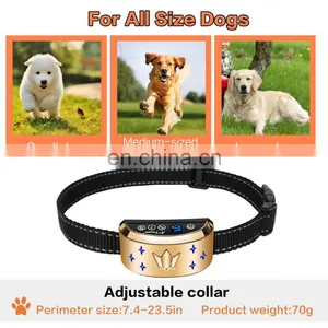 Custom Rechargeable Training Collar Control Anti Barking Control Dog Collar thumbnail-6