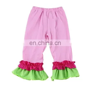 Toddler Baby Girls Icing Ruffle Leggings Pants Cotton Tights Active Trousers 3 Pleats thumbnail-4