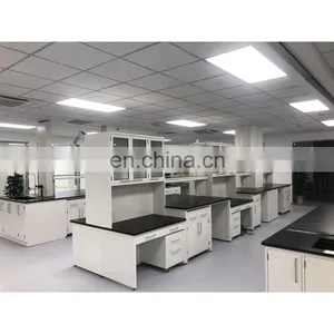 Science Lab Furniture Microbiology Lab Table Metal Steel Work Bench thumbnail-2