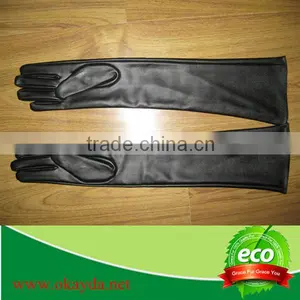 Unisex High Quality Wholesale Fashion Natural Lambskin Leather Gloves thumbnail-3