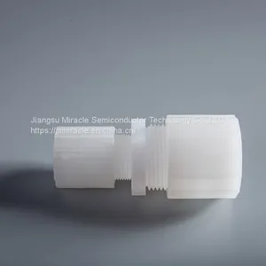 Superior Corrosion Resistance Transparent PFA Fitting For Chemical Anticorrosion PFA Straight Union Reducer thumbnail-2