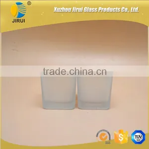 80ml Square Frosted Glass Candle Jar thumbnail-4