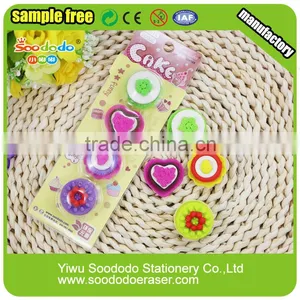 Multi-function Blister Card Cake Shape Gift Eraser thumbnail-1