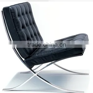 Barcelona Chair With Foot Stool American Style Furniture Quality Choice thumbnail-1