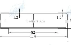 05428 Aluminum Alloy Truck Floor Aluminum T Track Flooring for Truck Body Flooring thumbnail-2