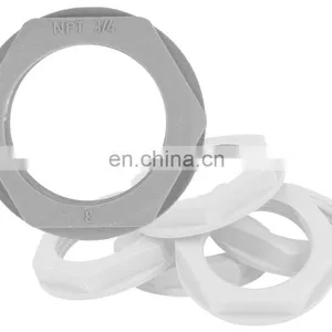 Nylon Lock Nuts Cable Gland Lock Nut NPT Cable Gland Panel Mount IP68 6-10mm Nylon,nylon 94 V-0 / V-2 E360400 Gray or Black thumbnail-5