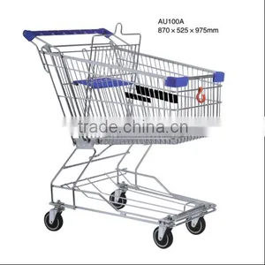 Australia Style Smart Classcial Steel Unfolding 100L Shopping Trolley thumbnail-1
